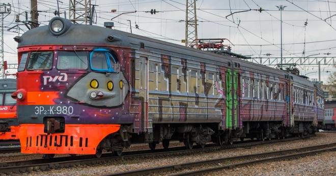 ретропоезд в Серпухове